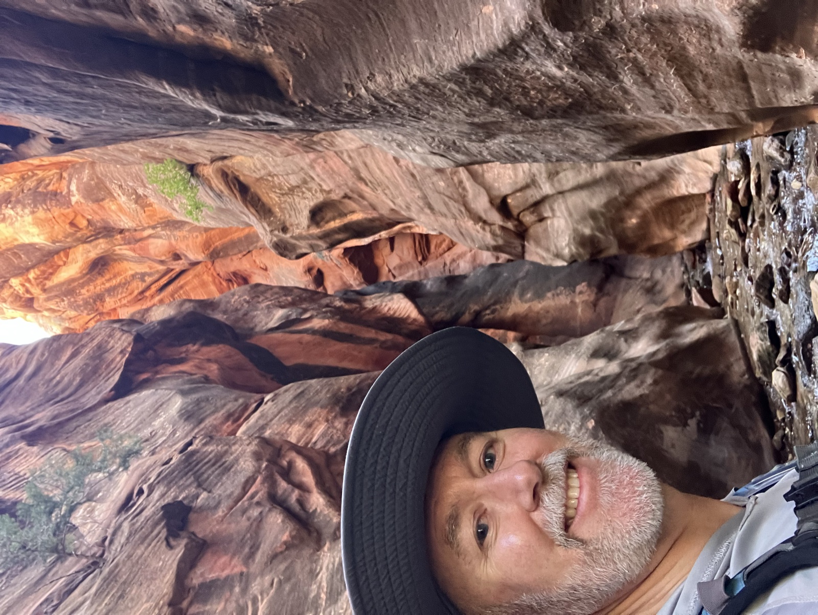 Richard Donohue hiking in the mountains